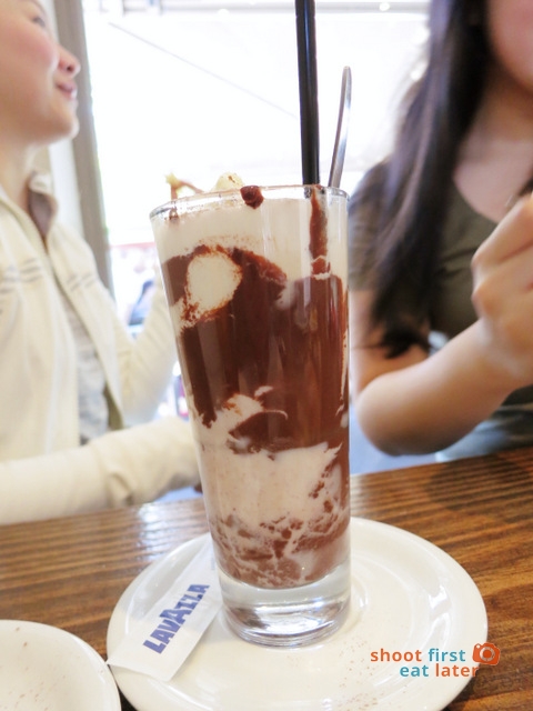 Aussie style iced coffee with ice cream