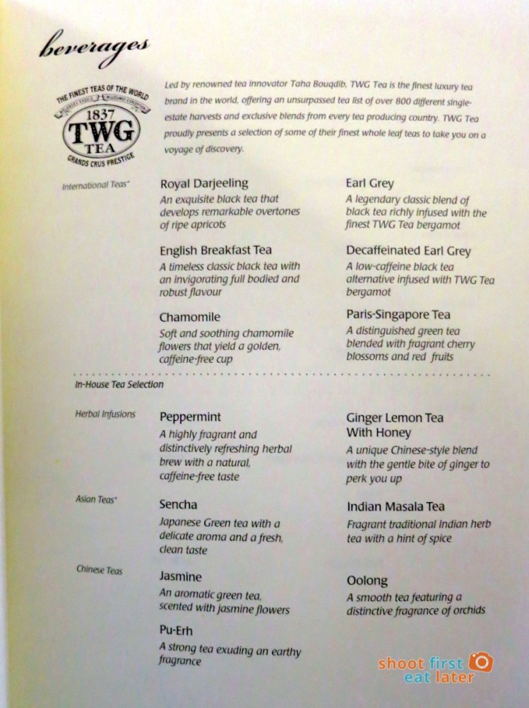 SQ 919 A330-300 Mnl-Sin- dinner menu business class-007