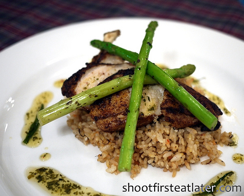 Spiced Chicken Breast with Orange Rice Pilaf