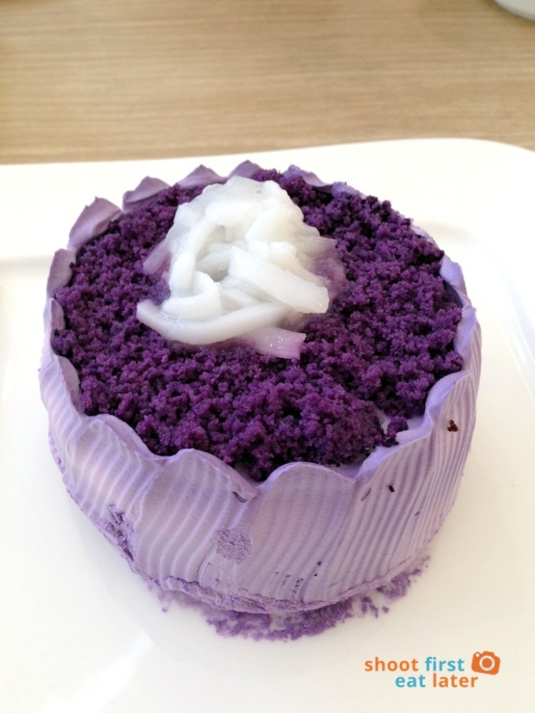 Mentoré Coffee + Bar by UCC- ube macapuno cake