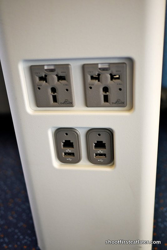 power outlet & usb
