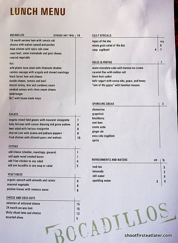 Bocadillos menu-3