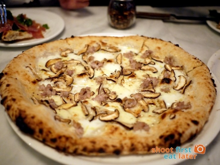 Motorino Pizza Manila- Mushroom & Sausage P750