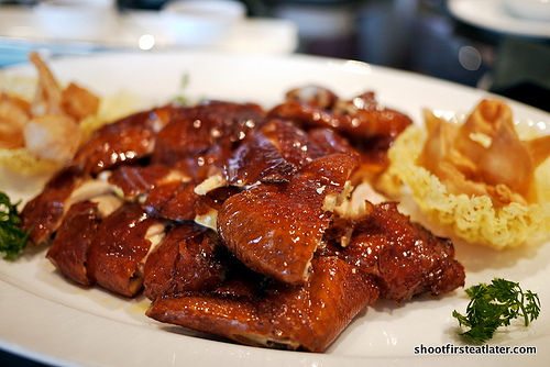 Peking duck-style crispy chicken