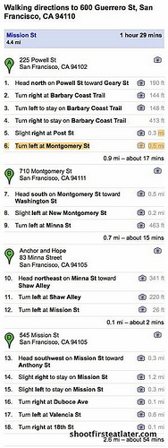 we walk we eat route