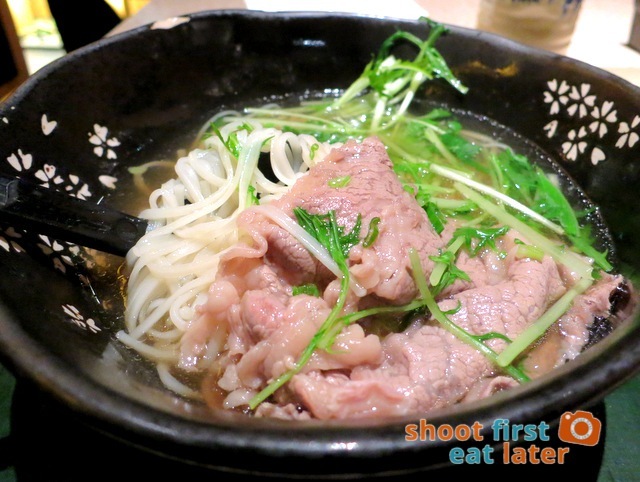 Inaniwa Udon Nabe - Inaniwa udon in soup with prime Angus beef HK$148-002