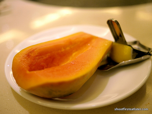 papaya w/ lemon