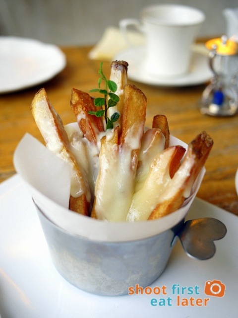 Lusso Afternoon Tea- luxe fries with Asiago and truffle salt