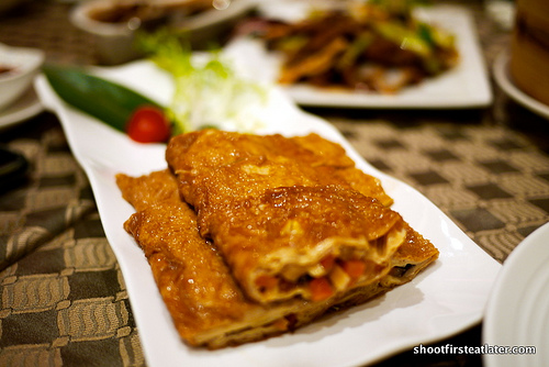 Braised Beancurd Skin Roll w/ Wild Fungi