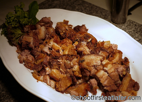 Hamilo Coast buffet lunch-lechon kawali