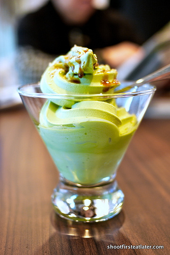 Green tea ice cream 