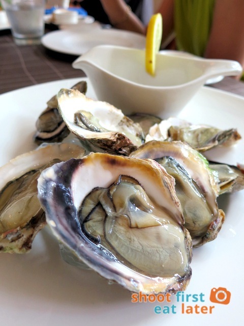 ROXAS Fresh oyster with red wine vinegar 