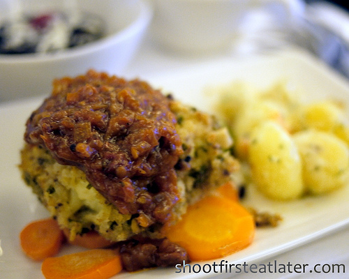 PAL dinner- macadamia & herb crusted cod