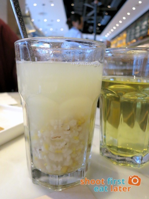 The Dining Room- barley water with 5 cereals HK$12