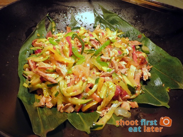 shredded spiced duck, jellyfish, cucumber, peanuts