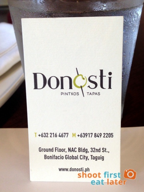 Donosti business card
