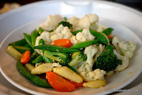 sauteed seasonal vegetables w/ garlic