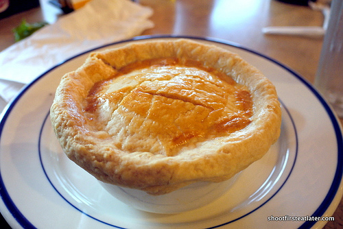 slow-roasted chicken pot pie