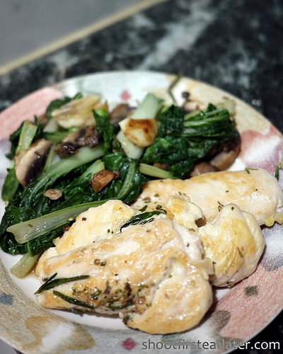 Seared Chicken Breast with Bok Choy
