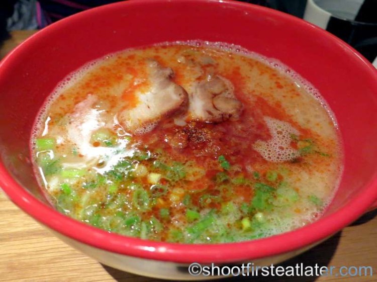 Ippudo's spicy ramen