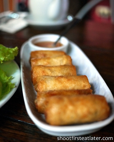 Vietnamese crab & mushroom spring roll