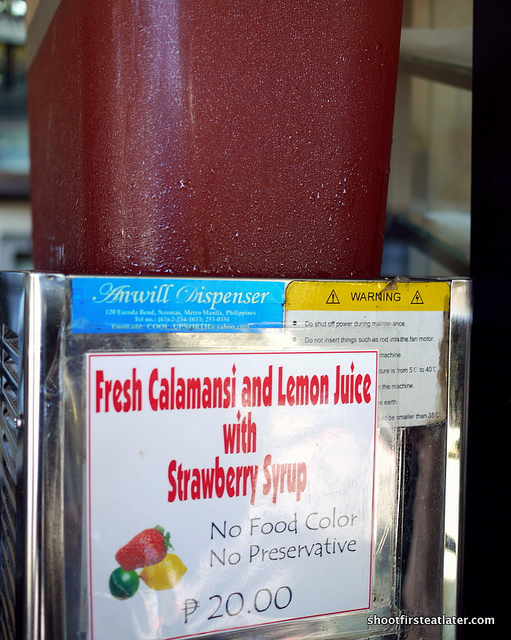 calamansi & lemon juice w/ strawberry syrup-1