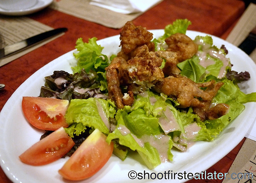 soft shell crab salad