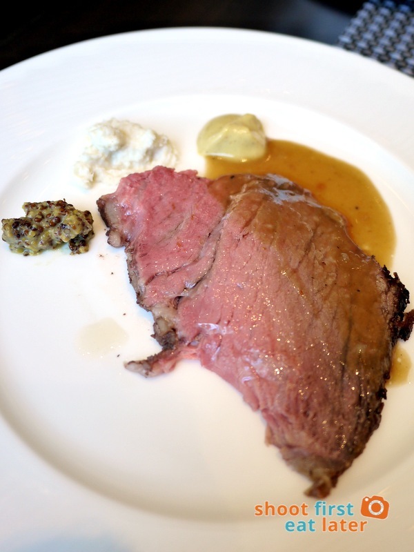 Marco Polo Hotel Ortigas Cucina Restuarant Buffet- prime rib with stone ground mustard, horesradish & Dijon mustard