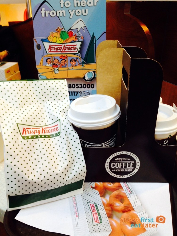 Krispy Kreme Glazed Donuts and Coffee