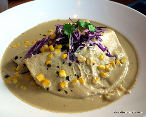 mole xico enchilada (beef)