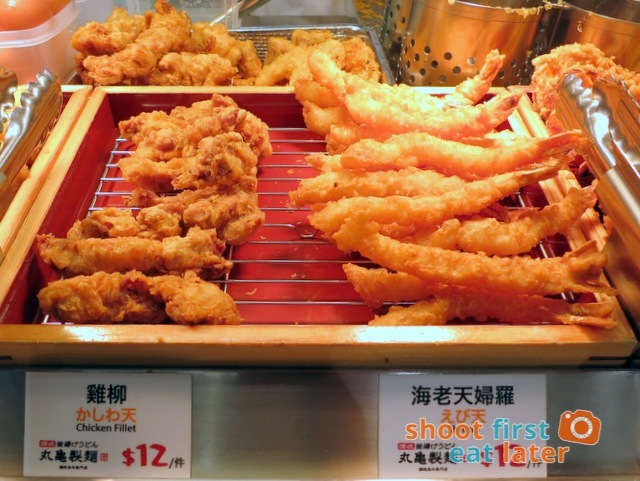 Marugame Udon - fried chicken, shrimp tempura HK$12