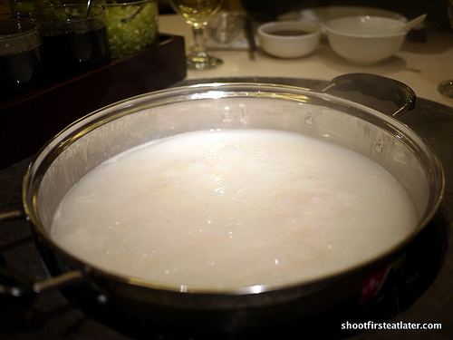 congee w/ conpoy soup base