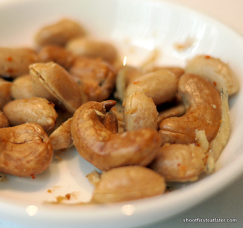cashews w/ fried silverfish