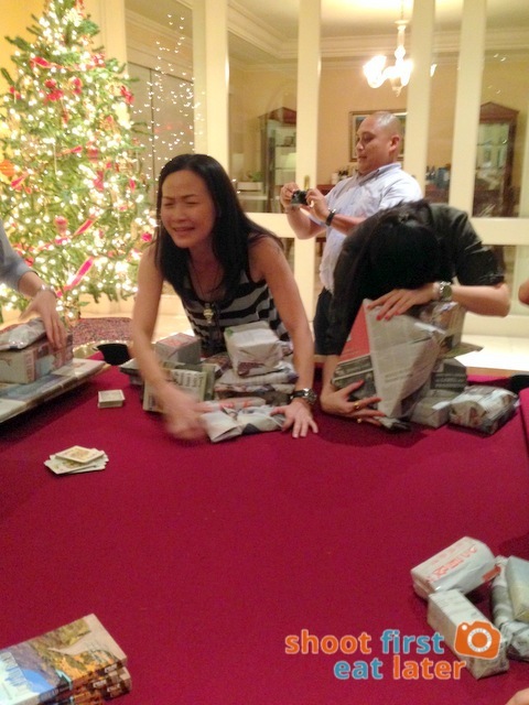 Christmas Party - playing white elephant-001