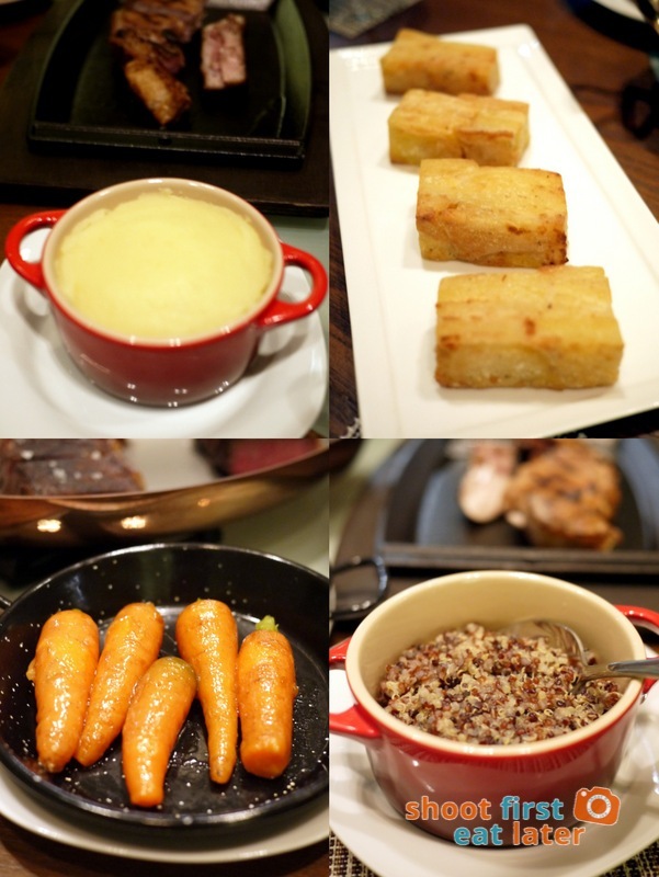 Allium Restaurant - Mashed Potatoes, Potatoes Pave, Glazed Baby Carrots, Quinoa