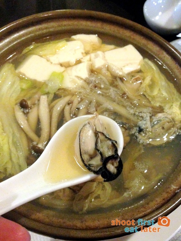 Toki Japanese REstaurant- kaki (oyster) nabe P1,000