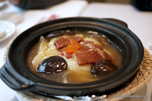 stewed vegetables w/ ham