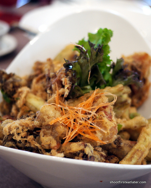 softshell crab w/ pork floss