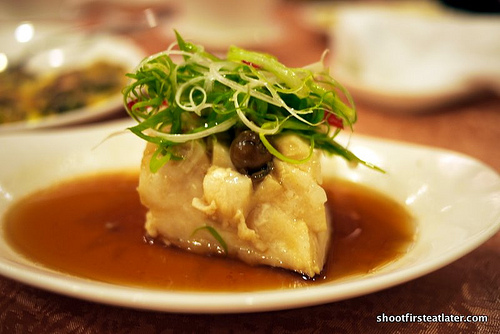 steamed cod fish