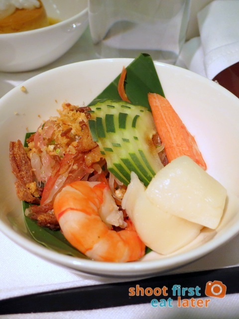 PAL business class dinner HKG to Mnl 