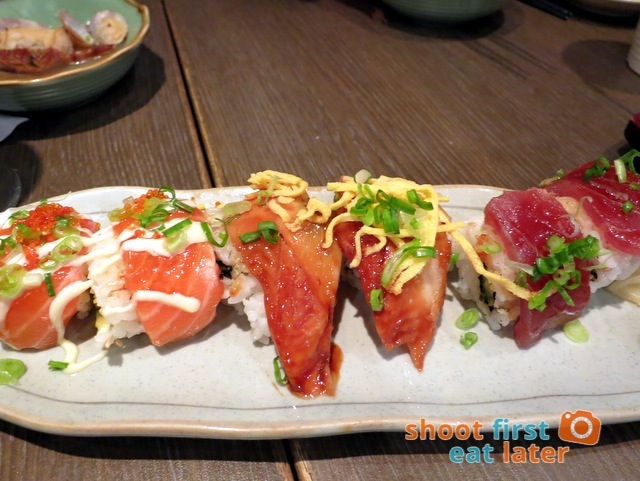 Watami HK- special assorted sushi (salmon, eel, tuna) HK$68