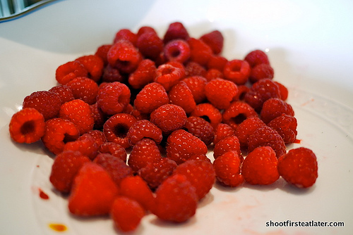Fresh raspberries
