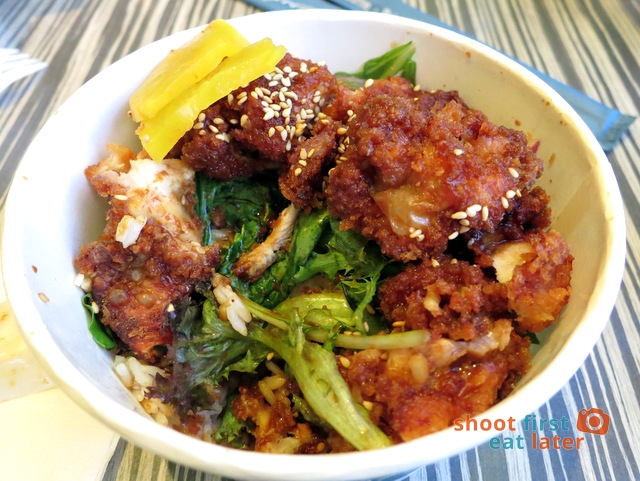 chicken miso katsudon with rice 