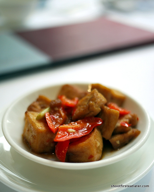 marinated fried tofu appetizer