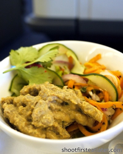 PAL dinner-pork satay with cucumber achara