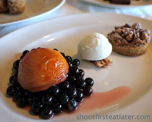 Osteria Mozza-honey baked peach