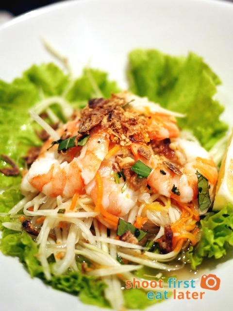 green papaya prawn salad P245