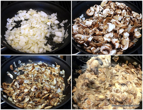 Mushroom Crêpe Cake-4