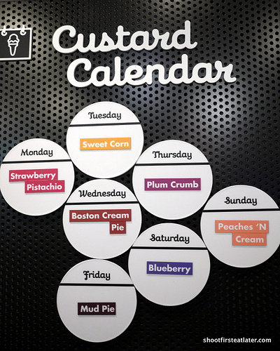 custard calendar