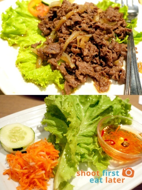 house special beef with lettuce wrap P450
